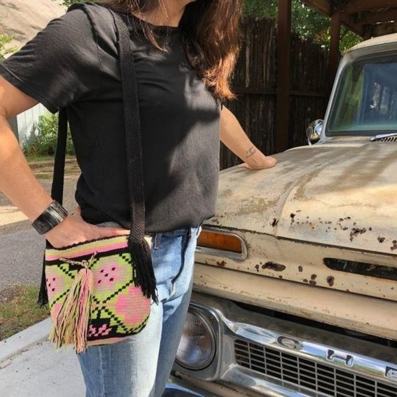 Wayuu Bucket Bag Tote Crossbody Woven Locally Made